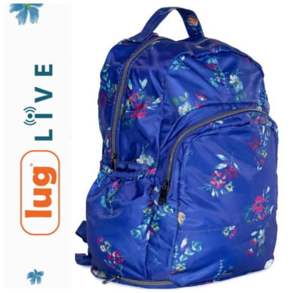 lug Bags Lug Echo Se2 Packable Backpack In Bouquet Blue Poshmark